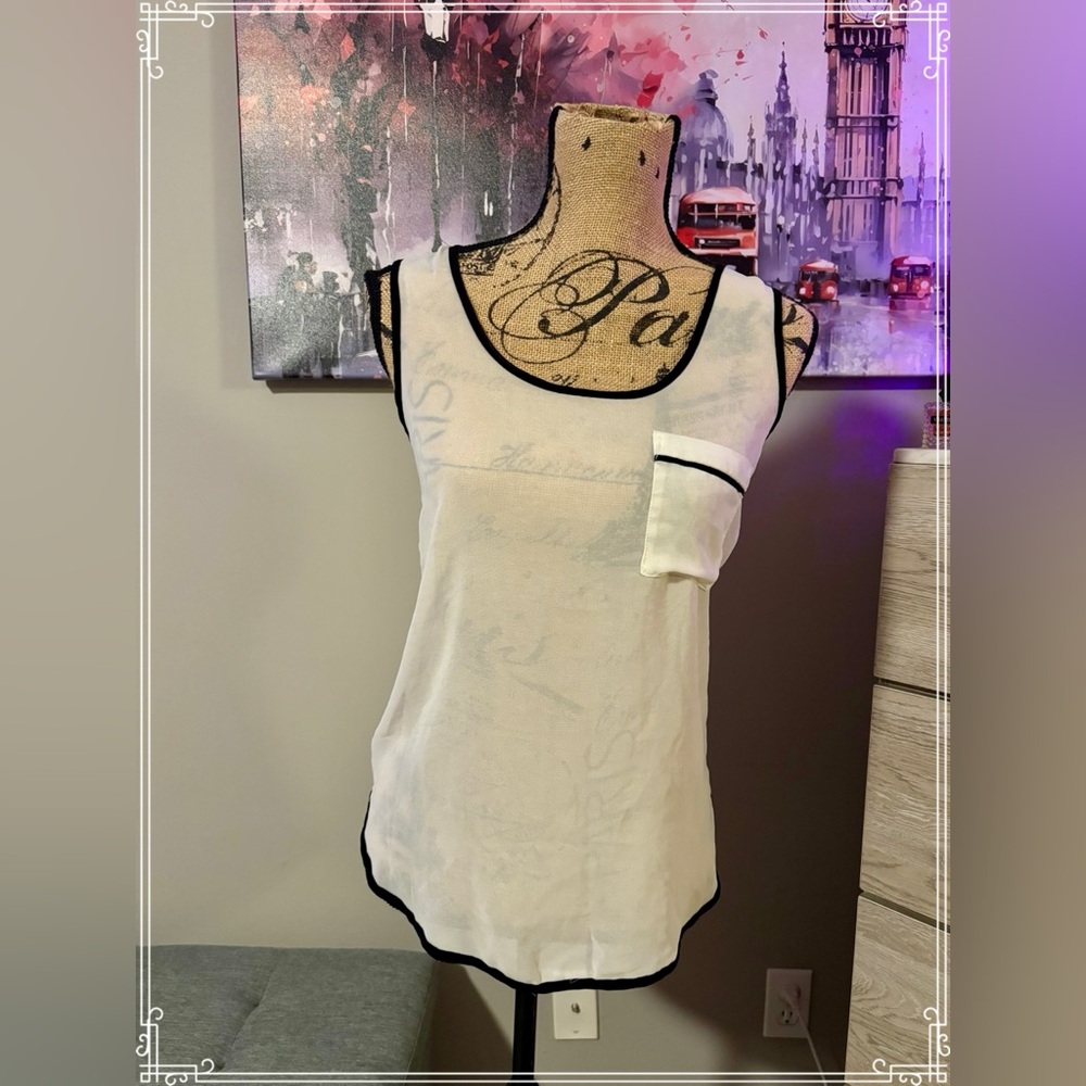 Sheer tank top